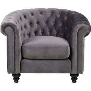 👉 Fauteuil grijs 'Anders' Velvet, kleur 5713941015020