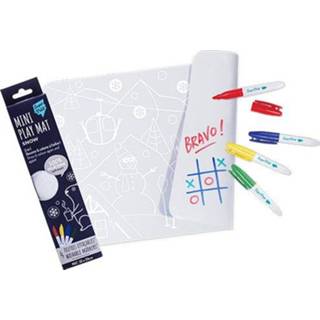 👉 Placemat siliconen active Superpetit met stiften - mini sneeuw 3760264700456