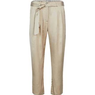 👉 Broek viscose broeken vrouwen beige Summum 4s2139-11274 trouser silky satin