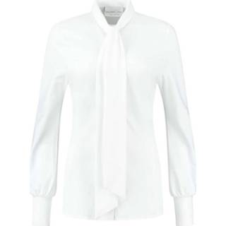 Blous l vrouwen wit Helena Hart 7354 blouse strik transfer 2000001165782