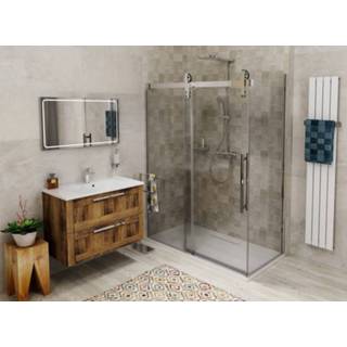 👉 Zijwand transparant veiligheidsglas volcano helder Gelco douche 100cm helderglas 7434214262245