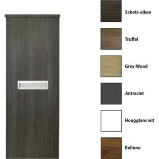 👉 Kolomkast Eiken Antraciet Sanicare met inliggende greep 33,5x90x32cm schots-eiken 7434222043089