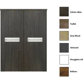 👉 Kolomkast Eiken Antraciet Sanicare met inliggende greep 67x90x32cm schots-eiken 7434213650623