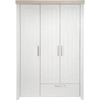 👉 Garderobekast melamine jongens grijs Roba Helene 3-deurs 4005317319384