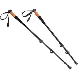 👉 Zwart aluminium unisex ontziet de polsen Trekkingstokken Premium Maximex 4008069028184