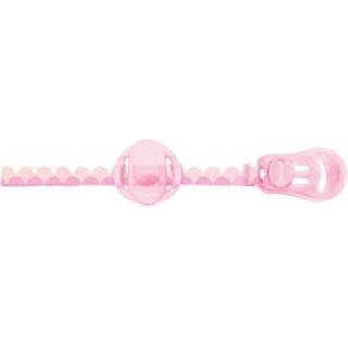 👉 Klittenband roze meisjes Chicco Fopspeenriem met speenbescherming, clip en in 8058664033041