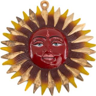 👉 Hanger messing Decoratieve Handgeschilderd Zon (18 cm) 7141262578302