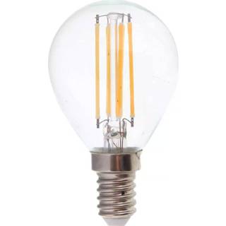 👉 Wit glas a+ extra warm LED Filament lamp E14 fitting 6 Watt 800lm P45 2700K 3800157659321