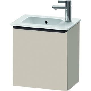 Wastafel onderkast spaanplaat taupe Duravit D-Neo wastafelonderkast 41x44x27.4cm Linksdraaiend 1 deur Mat de4259l9191 4063382104038