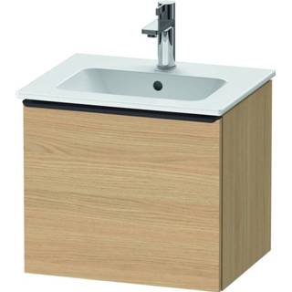 👉 Wastafelonderkast Natuur Eiken spaanplaat Duravit D-Neo 51x44x40.2cm 1 lade Mat de426003030 4063382104137