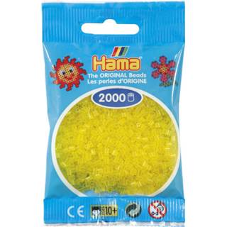 Hama mini strijkkralen 2000 stuks - transparant geel 14