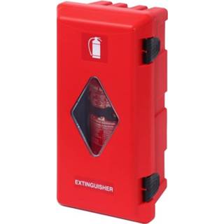👉 Rood Pro+ Brandblusserbox Ø150-170mm rood/rood met zichtvenster 2232536002281