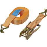 👉 Spanband oranje Pro+ met Ratel - Incl. 2 haken 8 meter 5 ton Capaciteit 8719907155332