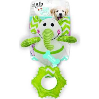 👉 Groen All For Paws Little Buddy Goofy Elephant - Hondenspeelgoed 26x17x12 cm