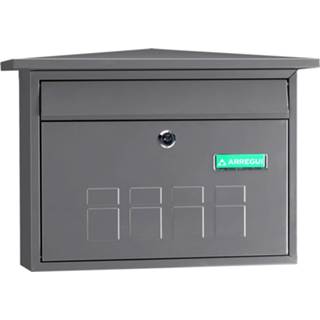 👉 Brievenbus zilvergrijs Talen Tools - Deco 41 x 29,5 10,3 cm. 8425181736357