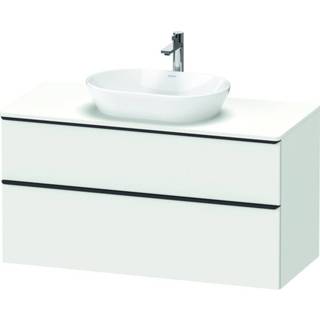 👉 Wastafel onderkast spaanplaat wit Duravit D-Neo wastafelonderkast 120x66.4x55cm 2 lades Mat de496901818 4063382109835