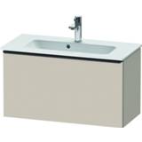 👉 Wastafel onderkast spaanplaat taupe Duravit D-Neo wastafelonderkast 81x44x37.2cm 1 lade Mat de426909191 4063382106148