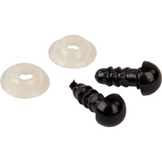 Veiligheids oog zwart kunststof stuks active veiligheidsogen - 6 mm 4006166301254