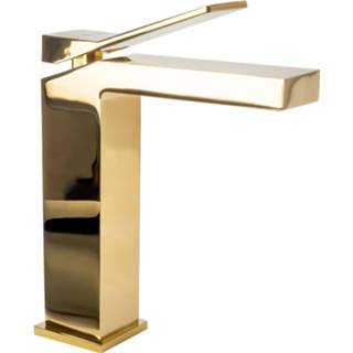 👉 Wastafelkraan glans goud REA Duet - Wastafelkraan/ Mengkraan Opbouw Laag Model 5902557354689