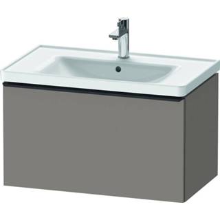 👉 Wastafel onderkast spaanplaat basalt Duravit D-Neo wastafelonderkast 78.4x44x45.2cm 1 lade met softclose Mat de425504343 4063382102720