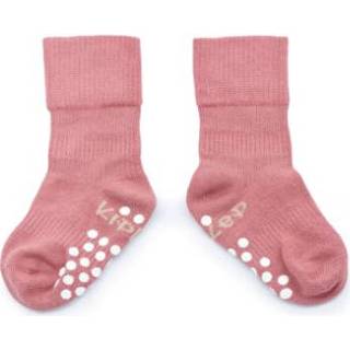 👉 Sokken antislip meisjes babymode KipKep Stay-On Dusty Clay Organic 12 - 18 maanden 8718182143515