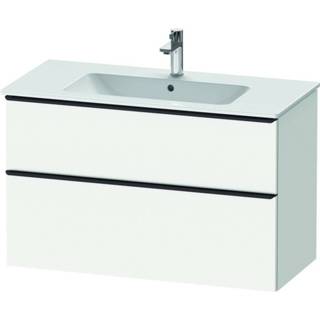 👉 Wastafel onderkast spaanplaat wit Duravit D-Neo wastafelonderkast 101x62.5x46.2cm 2 lades Mat de436301818 4063382105288