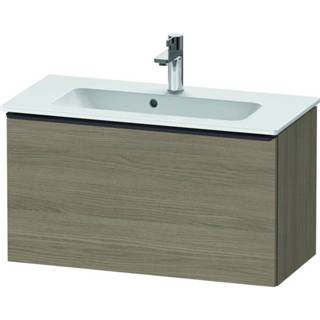 👉 Wastafel onderkast spaanplaat eiken Duravit D-Neo wastafelonderkast 81x44x37.2cm 1 lade (terra) Mat de426903535 4063382106094