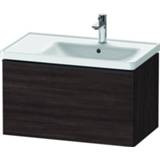 👉 Wastafelonderkast spaanplaat kastanje Duravit D-Neo 78.4x44x45.2cm 1 lade met softclose (donker) Mat de425505353 4063382102744