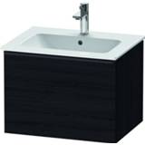 👉 Wastafelonderkast eiken zwart spaanplaat Duravit D-Neo 61x44x46.2cm 1 lade (zwart) Mat de426101616 4063382104236