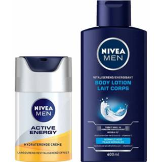 👉 Bodylotion active Nivea Men + Gezichtcrème Pakket
