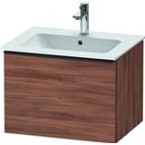 👉 Wastafelonderkast noten spaanplaat Duravit D-Neo 61x44x46.2cm 1 lade Mat de426107979 4063382104311