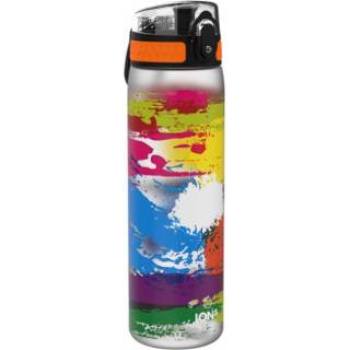 👉 Drink fles kunststof kleurrijk meisjes Ion8 , lekvrije drinkfles, slank, mix van kleuren, 500 ml 619098084160