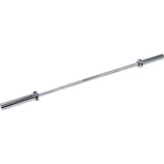 👉 Lifemaxx Olympic Bar Halterstang - Geborsteld Staal - 150 cm - Tweedekans