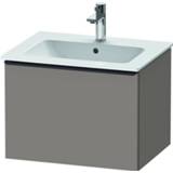 👉 Wastafel onderkast spaanplaat basalt Duravit D-Neo wastafelonderkast 61x44x46.2cm 1 lade Mat de426104343 4063382104281