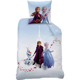 👉 Dekbedovertrek katoen blauw Disney Frozen Together - Eenpersoons 140 X 200 Cm 3272760469350