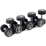 👉 Dumbbell rubber active Muscle Power Ronde Set - 8 x 12,5-20 kg 7423521879840