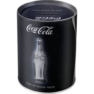 👉 Spaarpot zwart One Size Coca Cola 10 x 13 cm - spaarpotten 8720276533270