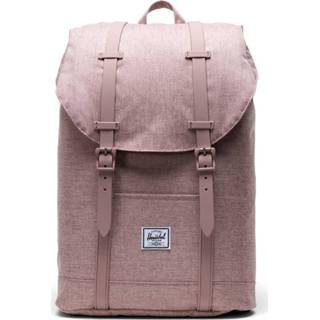 👉 Rugzak rose polyester roze Herschel Retreat Mid-Volume Ash Crosshatch 828432503414