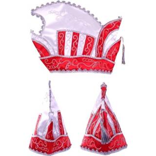 👉 Prins carnaval muts rood wit One Size meerkleurig rood/wit 8718758181040