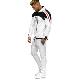 👉 Joggingpak male l mannen wit katoen Violento Heren antonia 1148 7434626114101 7434630879874