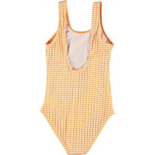 👉 Molo kinderkleding Badpak Nika Orange Stripes