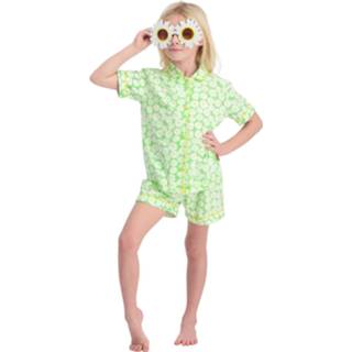 👉 Claesen's Pyjama korte broek Green Daisy