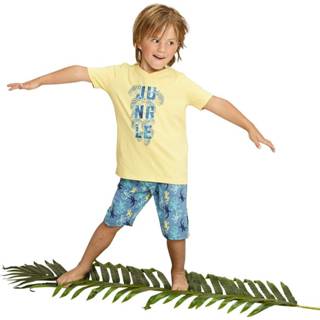 👉 Charlie Choe Pyjama shortje Jungle Yellow