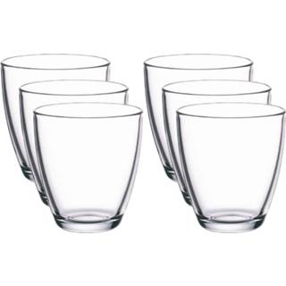 👉 Drinkglas transparant One Size 6x Drinkglazen/waterglazen Aqua 280 ml 8720276555623