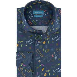 👉 Overhemd digo marine District Indigo Look Me Navy (7.02.025.003.310) 8720364842529