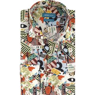 👉 Overhemd digo multicolor meerkleurig District Indigo Creative Mess Print (7.02.025.737.382) 8720364842055