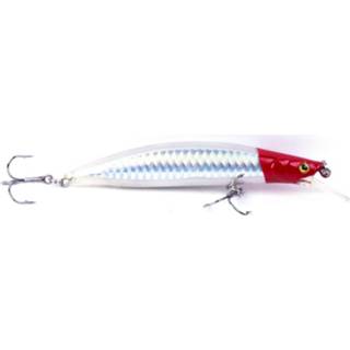 👉 Zilver rood Viper Radius - Plug Red Head 13cm 8718794271873