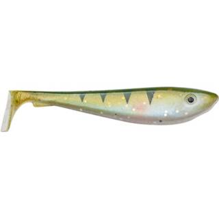👉 Rubber groen wit Abu Garcia Svartzonker Mc Shad - 9cm UV Perch 8 Stuks 6430055944549