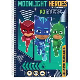 👉 Notitieboek blauw jongens Disney Pj Masks B5 64 Pagina's 8720585070824