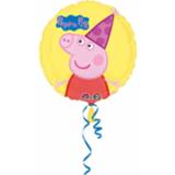 👉 Folieballon geel Amscan Peppa Pig 43 Cm Folie 26635319096